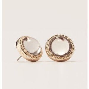 Loft Smoky Cabochon Posted Earrings